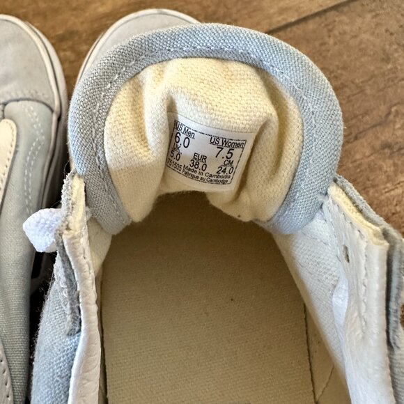 Women's Baby Blue Vans (Sk8-Lo) - Picture 5 of 8